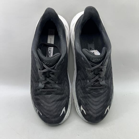 Hoka One One Arahi 6 Running Shoes Women Size 9 Black White Comfort Low Sneakers - Picture 5 of 11